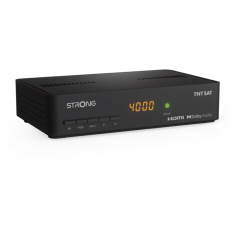 Décodeur TNTSAT SRT7408 – Réception HD par satellite – Port USB pour enregistrement – Connectique HDMI et S/PDIF – Strong