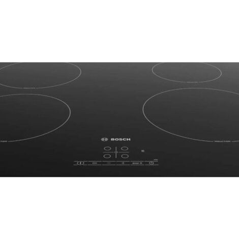 Bosch – Plaque induction 4 foyers 592mm – Puissance 4600W – Fonction Boost – Commandes TouchSelect – PUE61RBB5E