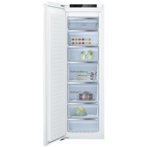 Bosch – Congélateur encastrable 212L – Classe énergétique E – 35 dB – Technologie No-Frost – Fixation porte à pantographe – Super Congélation - GIN81VEE0
