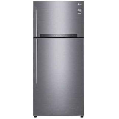 LG – Réfrigérateur combiné 180cm 506L ventilé – Congélateur en haut – Classe E – 43 dB – WiFi et technologie DoorCooling - GTD7850PS1 (1/5)