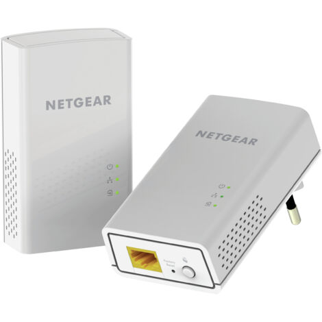 Netgear – Pack point d'accès Wifi CPL 1000 Mbit/s – Adaptateur CPL Gigabit Ethernet – Installation facile via réseau électrique – Couleur blanc