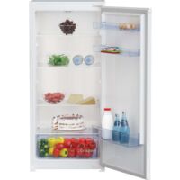 Beko – Réfrigérateur intégrable 1 porte – Volume 198L – Dimensions H 121.5 x L 54 x P 54.5 cm – Froid statique – Classe énergétique E