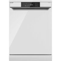 Sharp – Lave-vaisselle 60 cm 15 couverts – Classe énergétique E – 5 programmes – Départ différé – QWNA1DF45EW