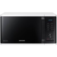 Samsung – Micro-ondes solo 23L 800W – Design incurvé – 20 programmes automatiques – Fonction désodorisation – Cavité céramique émail - MS23K3515AW-Micro-ondes