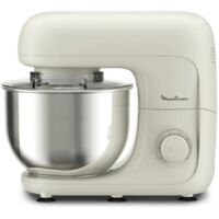 Moulinex – Robot pâtissier 800W 4.8L – 6 vitesses – Pour pâtes lourdes et légères – Accessoires inclus