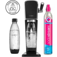 Machine à soda SODASTREAM ARTNLV – Préparation d'eau gazeuse et sodas – Couleur noire – Design compact