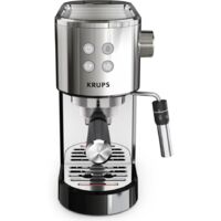 Machine expresso à dosettes inox – 2 tasses max – Arrêt automatique – Départ programmable – KRUPS XP444C10