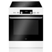 Amica – Cuisinière vitrocéramique 4 foyers – Classe énergétique A – Volume 77L – Nettoyage facile – Type de chaleur : électrique