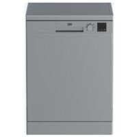 Beko – Lave-vaisselle 60 cm 13 couverts – Classe énergétique D – 5 programmes – Départ différé – Conso eau 12.9L/cycle – Couleur silver
