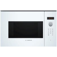 Bosch – Micro-ondes encastrable 20L 800W – Commandes sensitives – Dimensions H38.2 x L59.4 x P31.7 cm – Couleur blanc