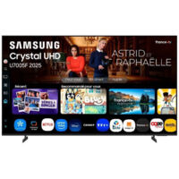 Samsung – Téléviseur LED 65 pouces UHD 4K – Smart TV avec 3 ports HDMI – Classe énergétique A – Taux de rafraîchissement 60Hz