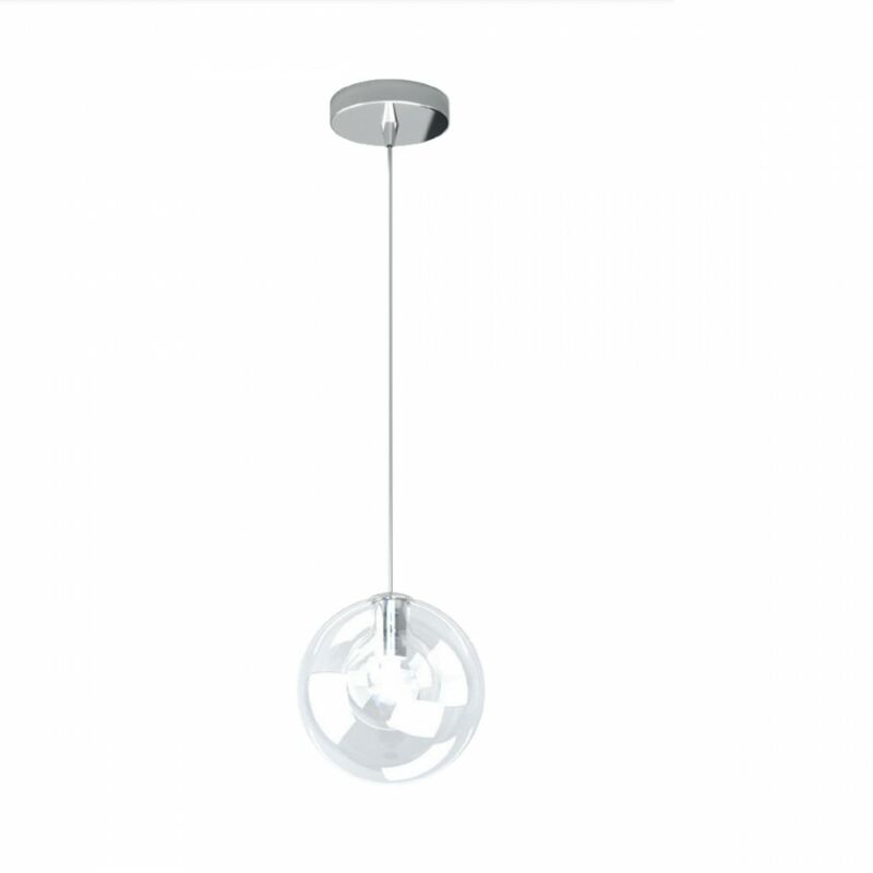 Plafoniera led per cucina toplight path vetro bianco lucido 4 luci