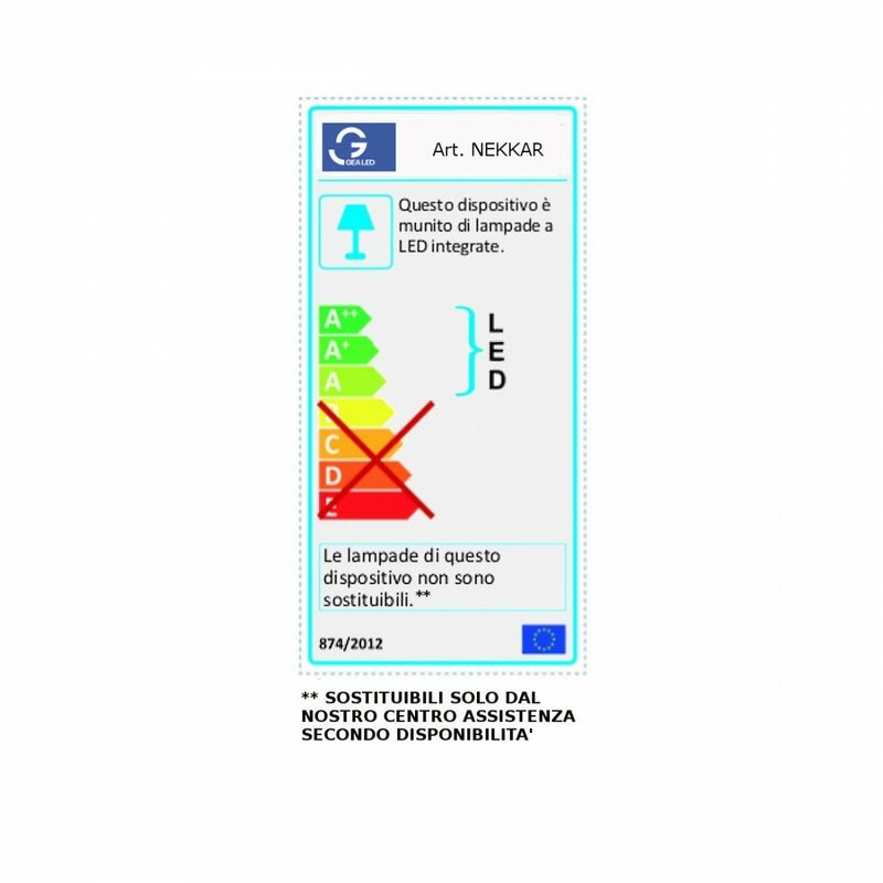 Lampada da Tavolo Scrivania GEA LUCE - NEKKAR Metacrilato LED