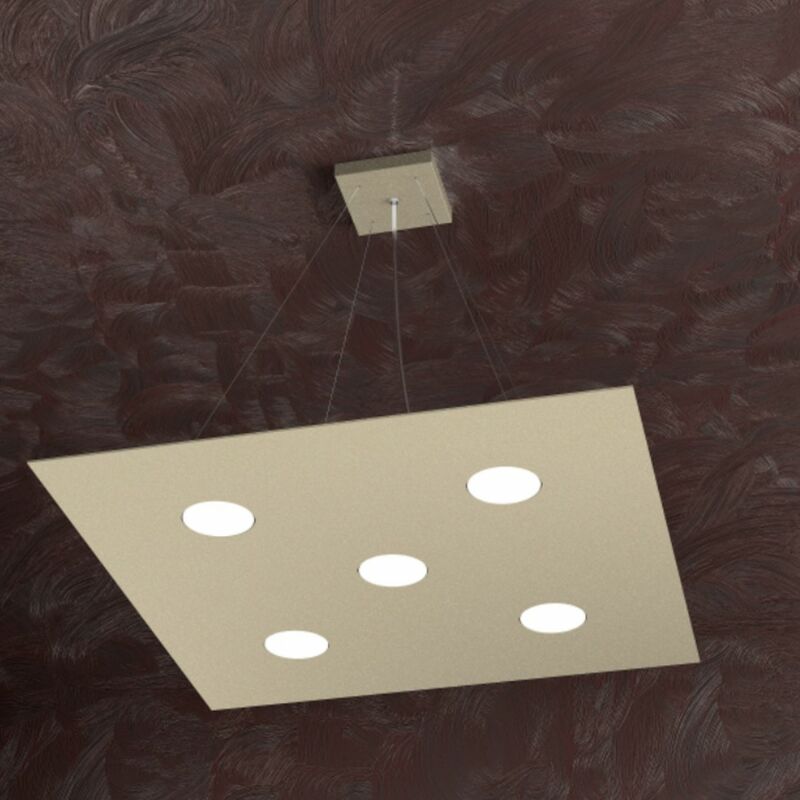 Toplight lampadario cucina moderna 2 luci led gx53 metallo grigio -  1127S2RGR