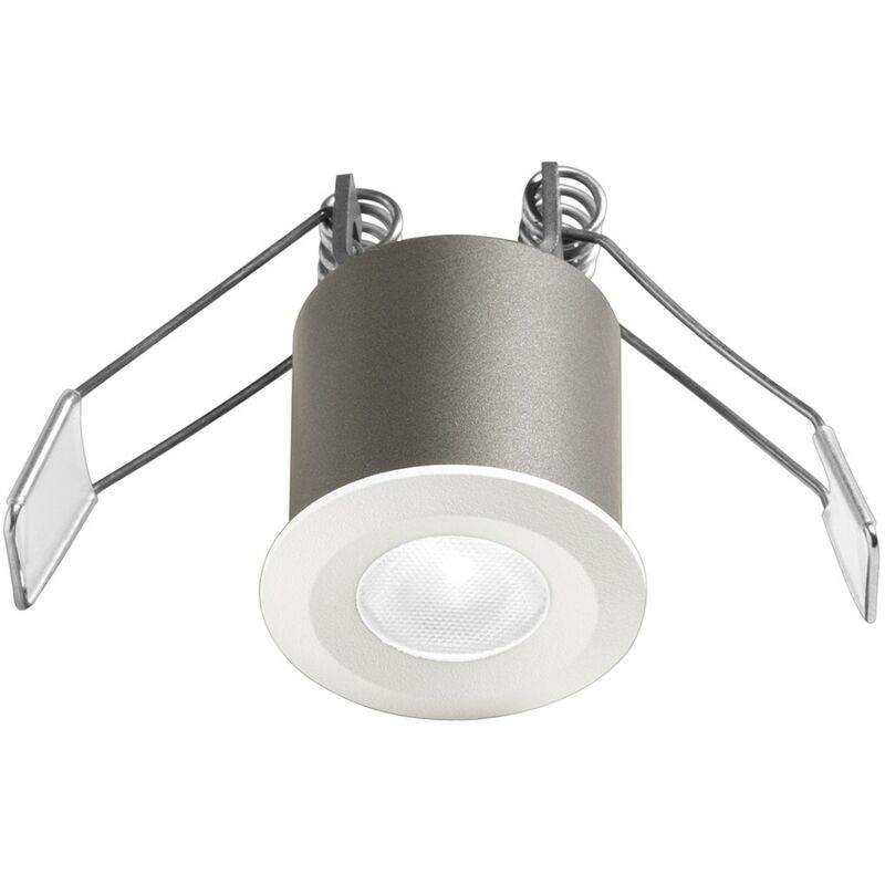 Faretto incasso bianco alluminio gea led gfa1090c led 3000k 230lm spot  tondo moderno led integrato