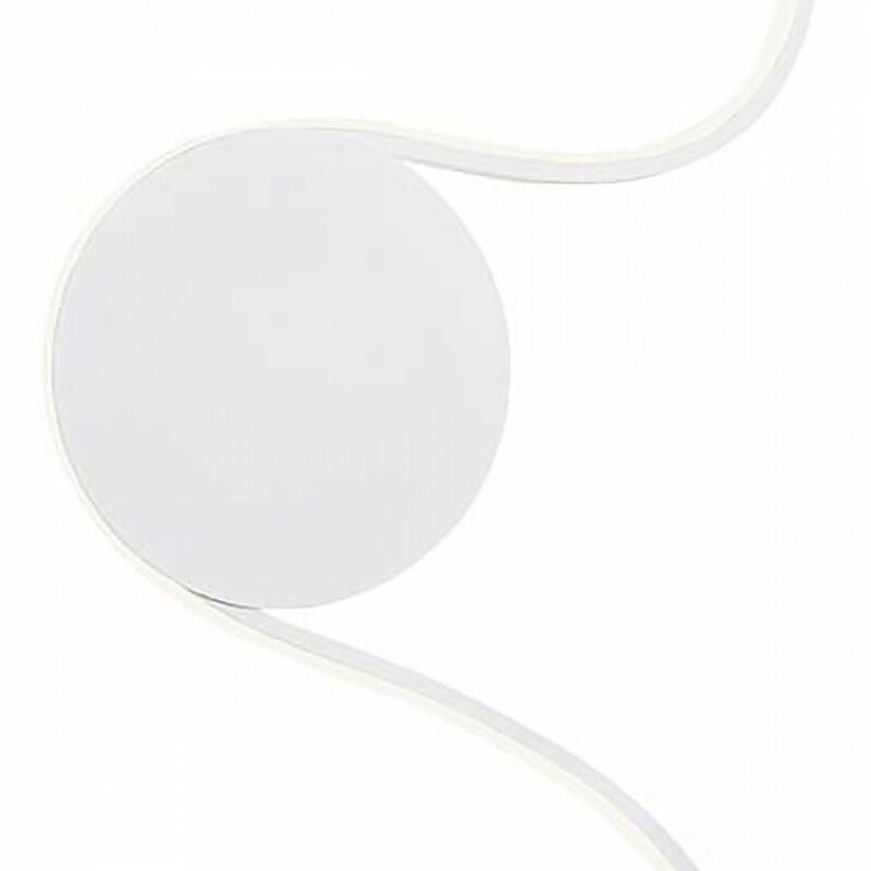 Plafoniera led sikrea clara g 33212 33229 dimmerabile metallo lampada  soffitto parete, colore bianco