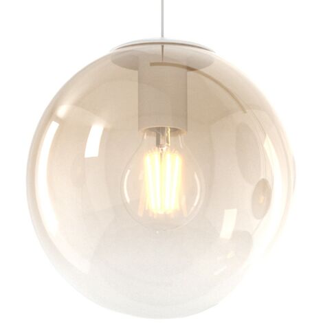 Lampadina Decorativa Maxi Globo Fumé 14x18,5 Cm, E27 5W 150LM, Da Homemania