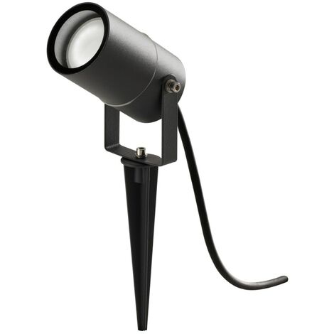 Spot picchetto alluminio gea led ges1130 ip65 gu10 led proiettore terra orientabile esterno