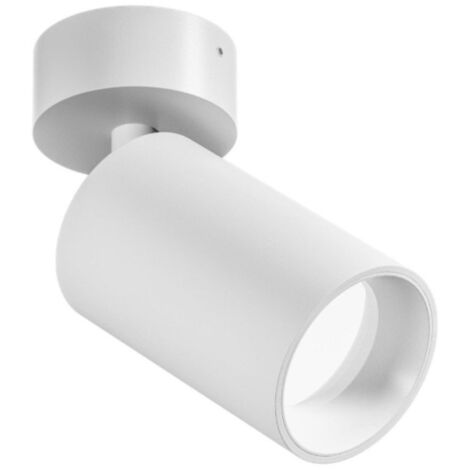 Faretto Led Cob 3 W Luce Calda 3000k A Incasso Orientabile Bordo Bianco P-45-bc