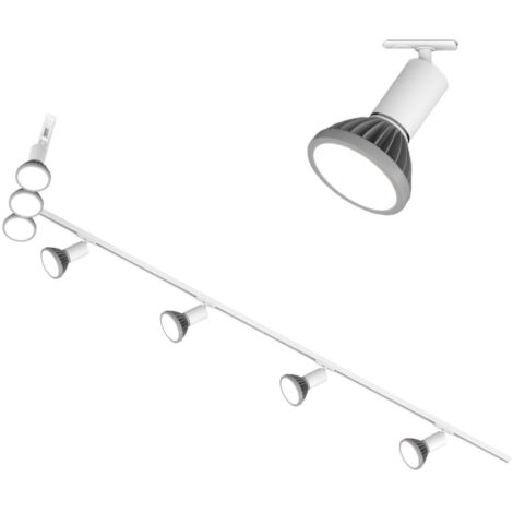 Binario top light mono amoskit 300l bianco e27 led lampada soffitto ...