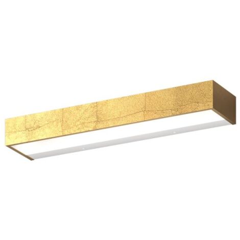 Applique classica top light bios 1213 45 led switch 1980lm alluminio illuminazione modulo integrato, finitura metallo foglia oro (1/4)