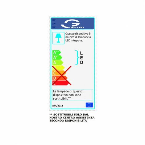 Applique esterno gea led nox led ip65 ges963 lampada parete biemissione  moderna