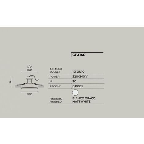 Gea Led Janus faretto da incasso quadrato in due finiture