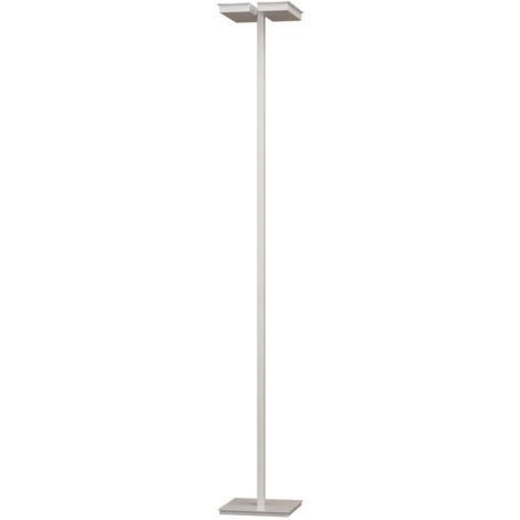 Piantana led top light style 1167t gx53 led lampada terra moderna, finitura metallo grigio