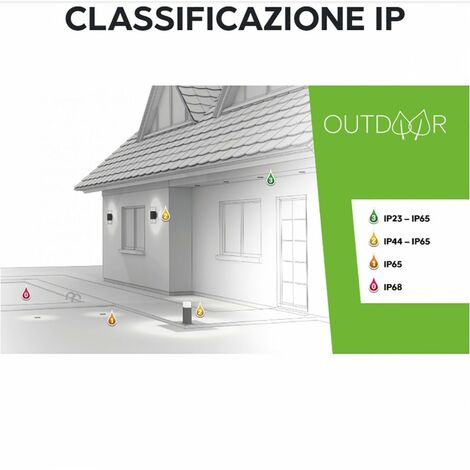 Lampadina LED GLA230 E27 10W luce fredda 6500K GEALED box 10 pezzi