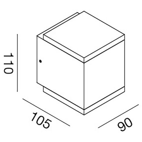 Applique da Esterno Attacco E27 in Alluminio Ruggine