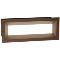 Segnapasso incasso gea led ges1192 led ip65 alluminio classico lampada parete, tonalità luce 3000°k (luce calda)