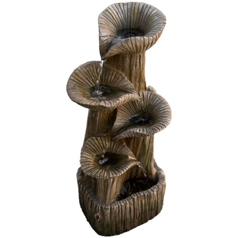 Köhko Gartenbrunnen 13015 in Calla Blüten Form Wasserfall