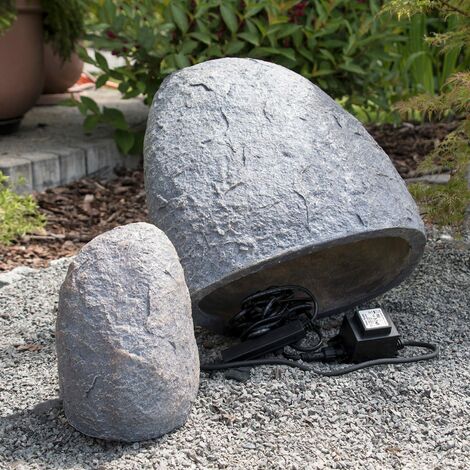 Köhko Dekostein Abdeckstein für Trafo für Gartenelektronik Large 15002 S