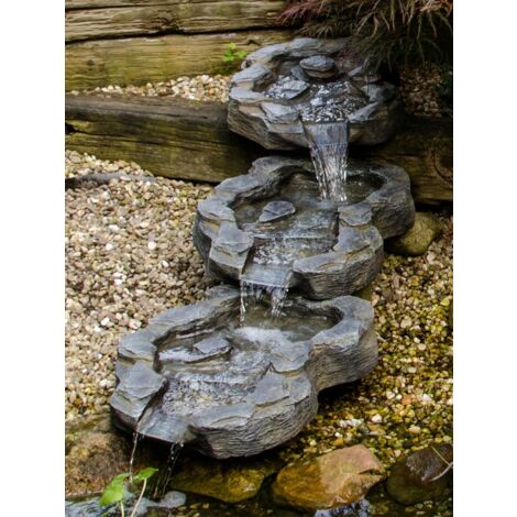 Köhko Bachlauf Mulde-Quelle Wasserfall Zulauf mit Wasserzulauf 140014