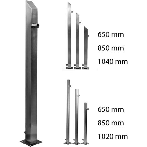Köhko Wassersäule 650 mm aus Edelstahl V2A Wasserzapfstelle Gartenzapfstelle 45022-065