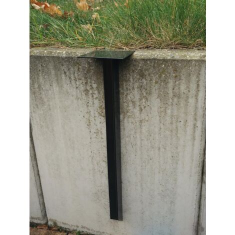 Köhko Bodenhülse 500 mm aus Eisen in schwarz lackiert für Wassersäule 45024-050