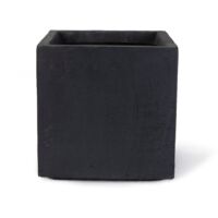 Köhko® Blumenkübel aus Fiberglas Pflanztopf 32x32x31 cm Anthrazit Quadrat