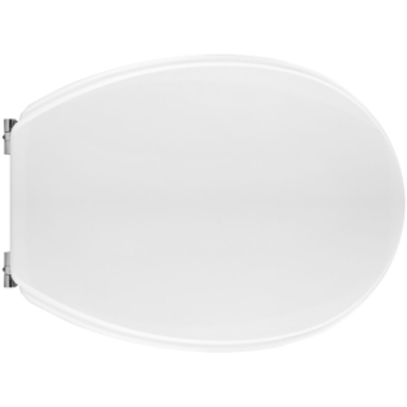 Sedile Per WC Selnova3 Pozzi Ginori - ACB Ercos Smart, Anima In Legno MDF, Bianco Antingiallente, Cerniere In Acciaio Regolabili, Made In Italy