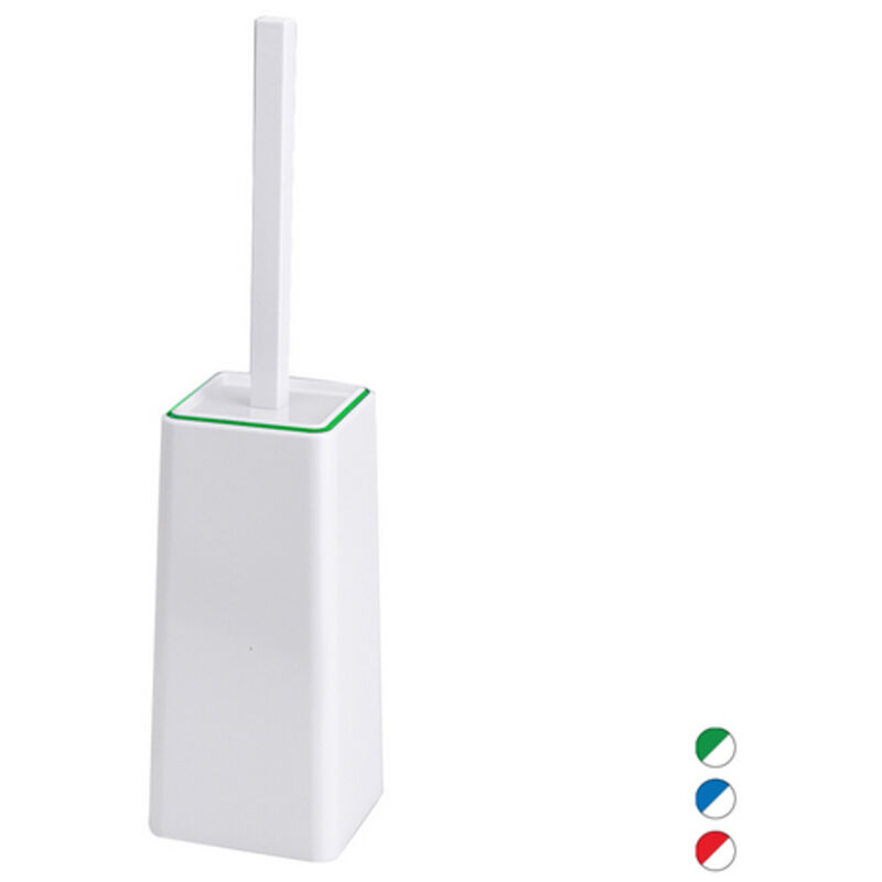 Scopino WC A Forma Di Cactus Qualy, Colore Bianco-verde, 40x12x10 Cm, Design Thailandese Originale - 3