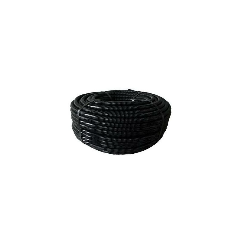 25 x tubo corrugato nero tf