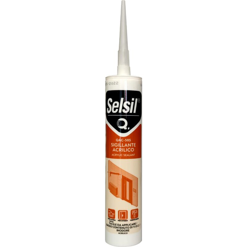 25 x selsil cartuccia silicone  acrilico  grigio 310ml