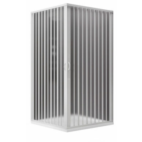 BOX DOCCIA 2 LATI A SOFFIETTO RID. MOD. ROSY LINEA PLISSE' Misura: cm 90 x 90