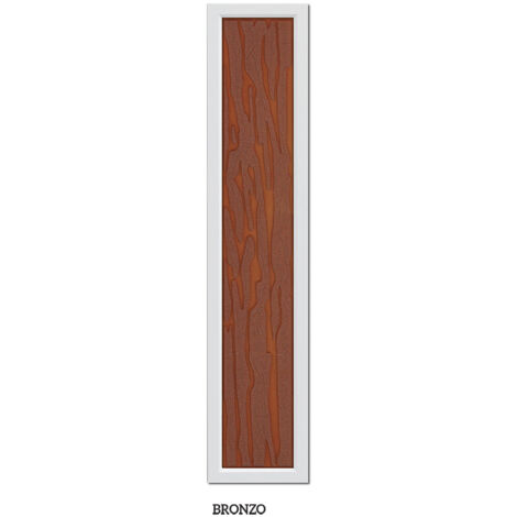 Porta darredo per interno a soffietto con vetro niagara bronzo cm 83 x 214 (1/2)