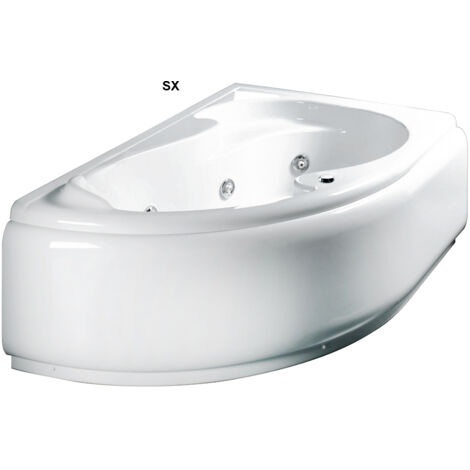 VASCA IDROMASSAGGIO ANGOLARE MOD. GRAZIA CON PANNELLO Misura: cm 150x100 Sinistra (1/4)