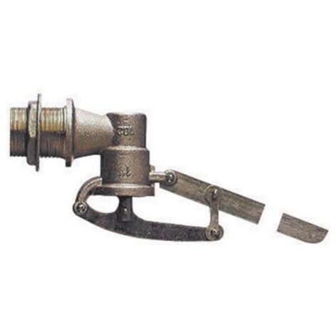 GALLEGGIANTE IN OTTONE SENZA SFERA A 5 COPPIGLIE ASTA PIATTA Misura: 2"
