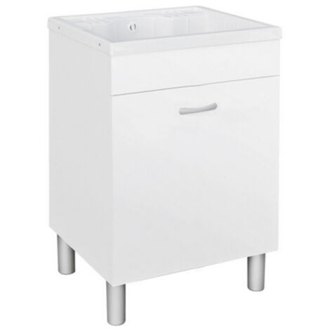 Lavatoio 45x50 cm h 90 in nobilitato con vasca in abs