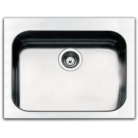 LAVELLO INCASSO IN ACCIAIO SPAZZOLATO 57X51 CM Misura: cm 57 x 51 x 20 (1/2)