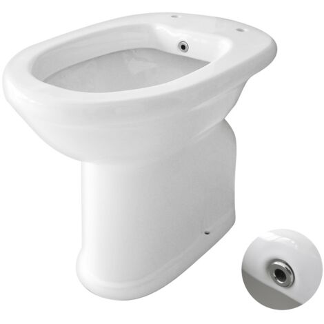 VASO/BIDET ANZIANI CHIUSO COMPLETO DI EROGATORE Misura: Scarico a Pavimento