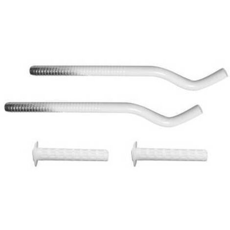 2 PZ MENSOLE PER RADIATORI IN ALLUMINIO Misura: Diam.12 x 170