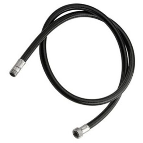 FLESSIBILE IN NYLON NERO  M15X1 - 3/8F Misura: cm 120 (1/3)